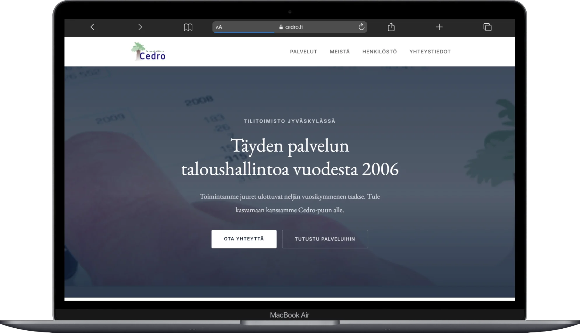 Cedro.fi verkkosivut